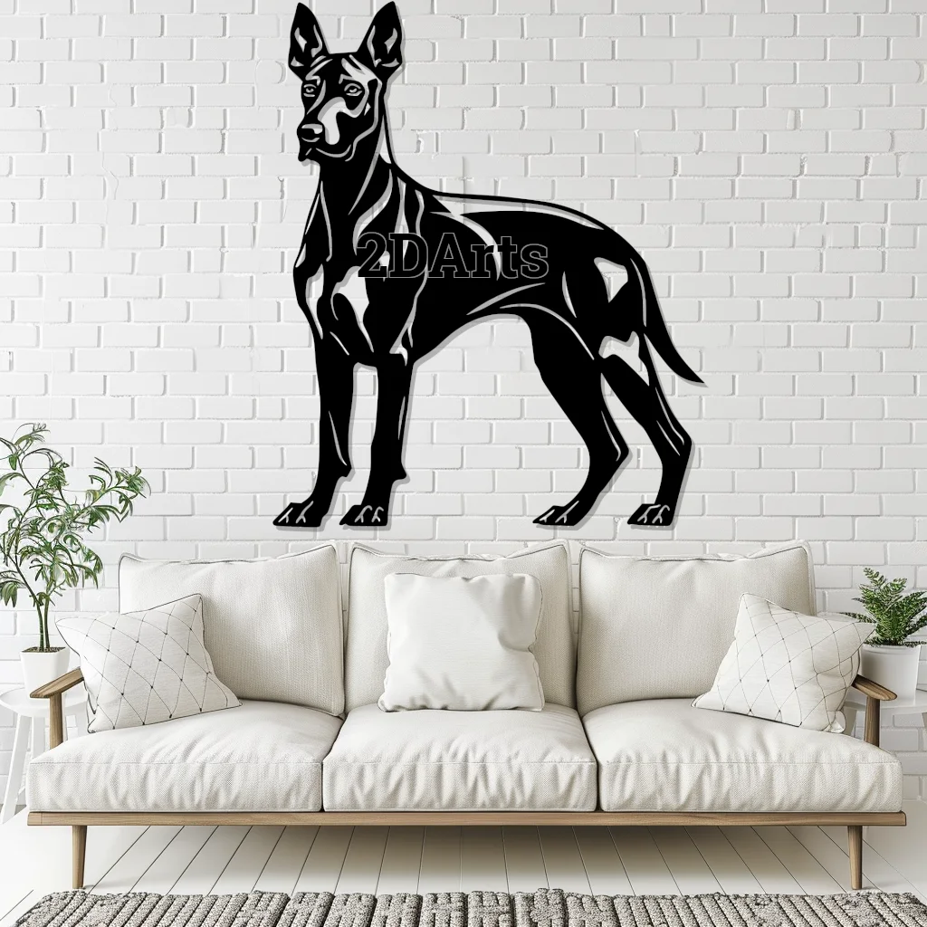 Doberman 2D Wall Art/Window Art 3d model