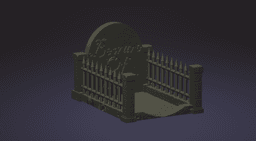 TCG Card Graveyard 3d model