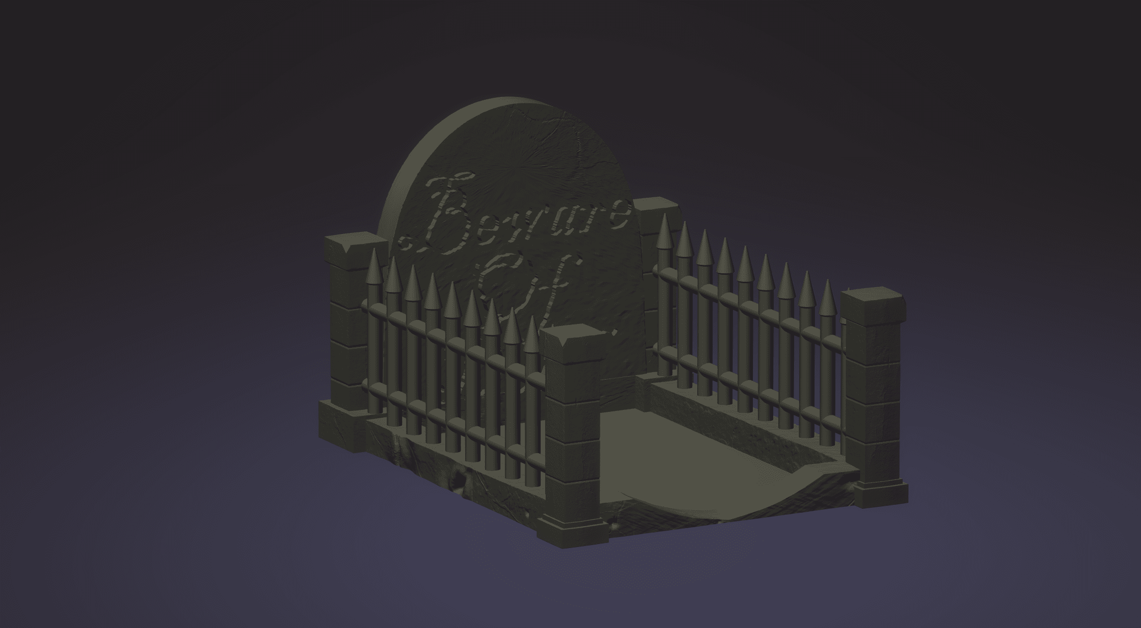 TCG Card Graveyard 3d model