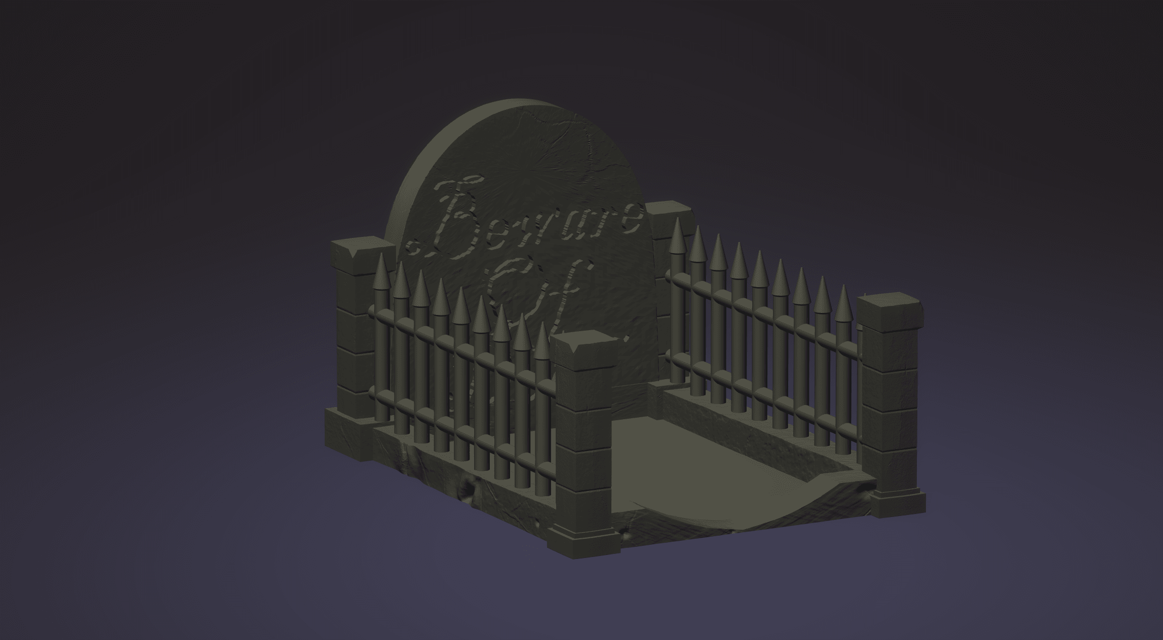 TCG Card Graveyard 3d model