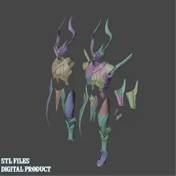 Foul Legacy Armor Set Genshin Impact 3d model