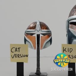 Mandalorian Helmet Pack - Wearable Dragonscale Cosplay - 3D Print STL/3MF 3d model