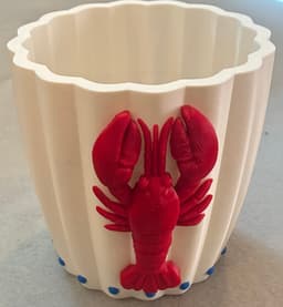 Rather than print all at once (and have a sea of poop to show for it), I printed each colored part separately. The lobster had a large amount of support and convoluted supporting parts. It absolutely requires special support filament (PETG for PLA or vice versa, for example). I used BL's special support for PLA&PETG filament and it easily and cleanly released the supports. 3d model