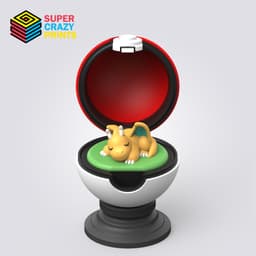 Pokeball Dragonite 3d model