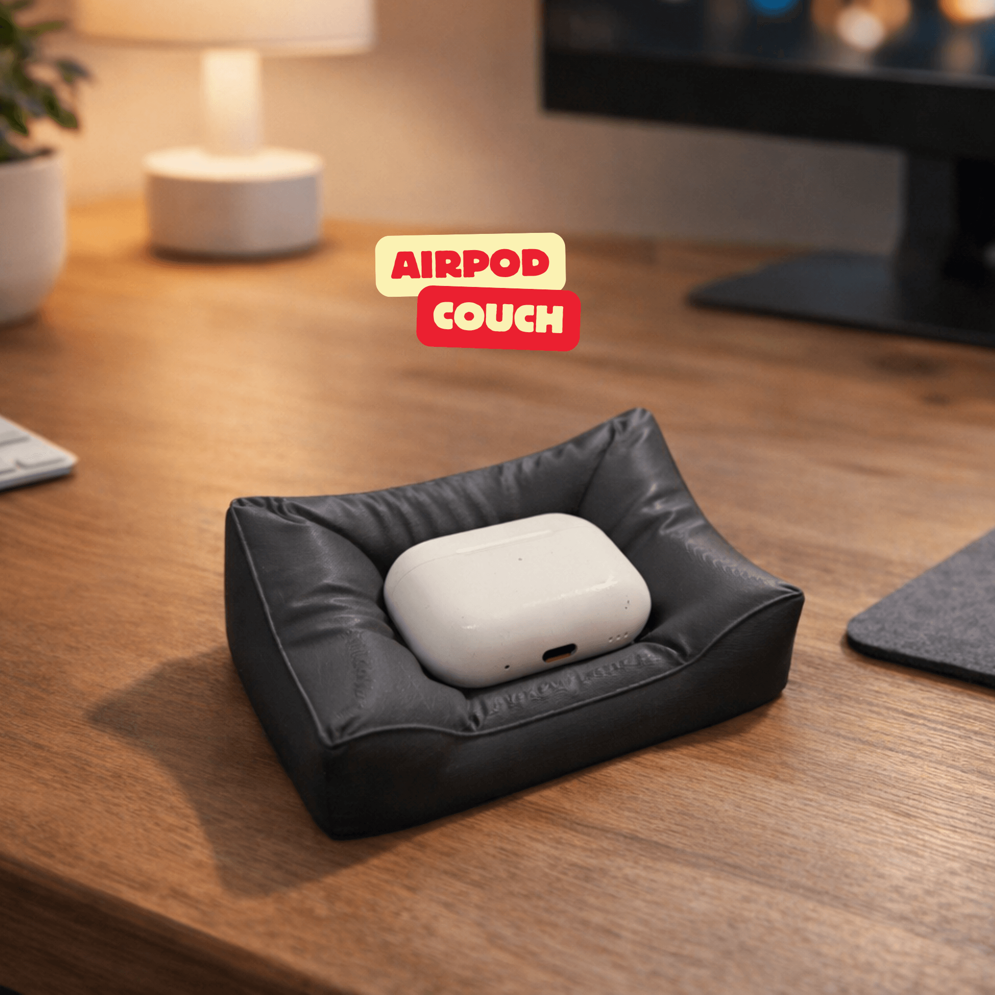 AIR POD COUCH / STORAGE YOUR AIR PODS ON A COUCH / APPLE ACCESSORIES / HOMEDECOR 3d model