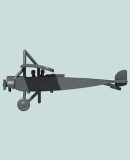 1:144 Morane-Saulnier Type L (2-seat, armed) 3d model
