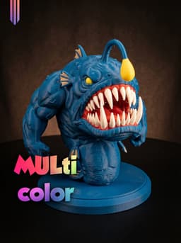 Angler Fish Monster 3MF | Creature Multi-Color | FDM 3d model