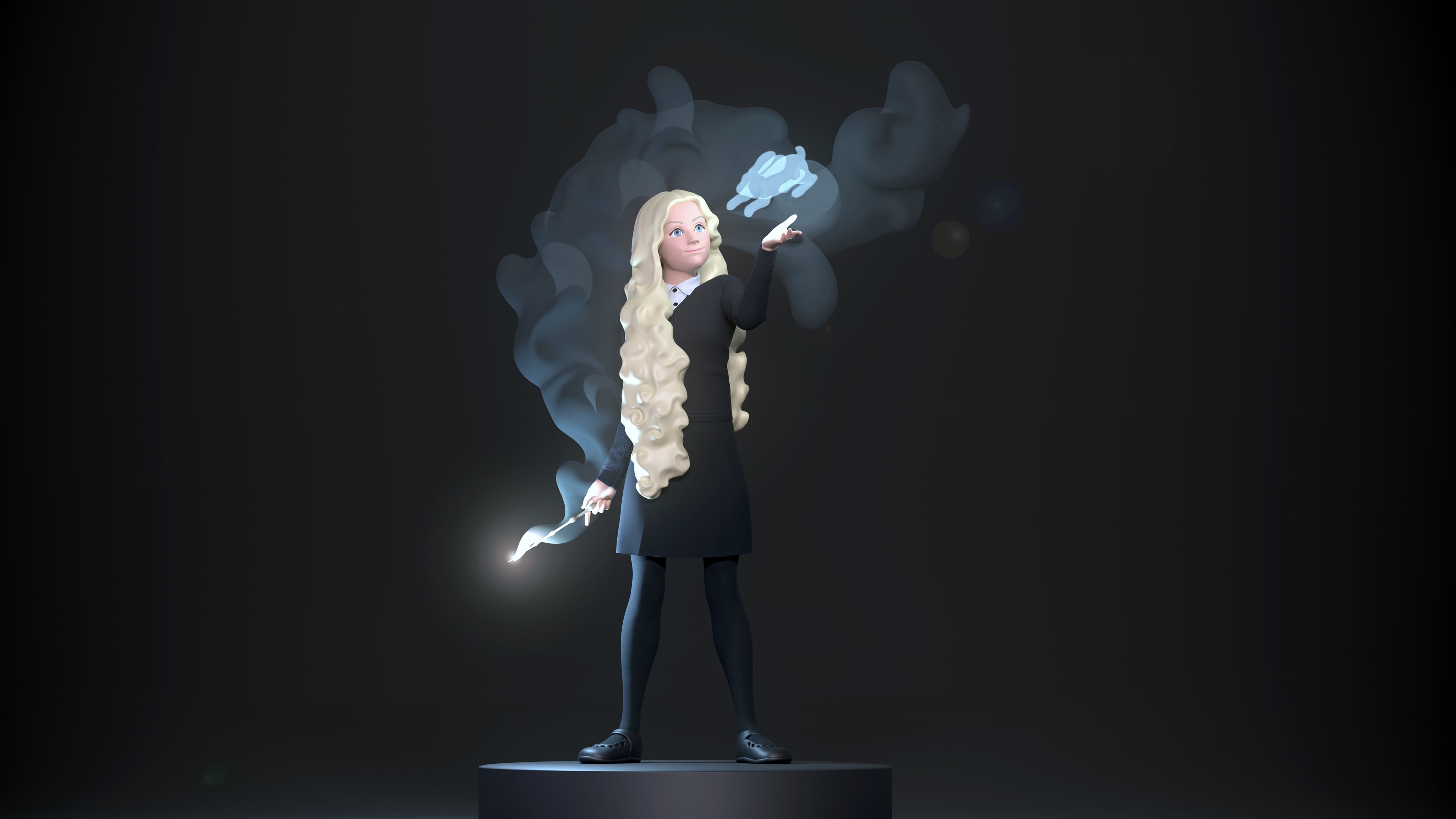 Luna Lovegood: Quirky Seeker and True Friend (Harry Potter 3D Print STL) 3d model