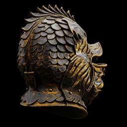 GROTESQUE MASK VISOR HELMET life size – early 16th century Fan Art STL 3d model