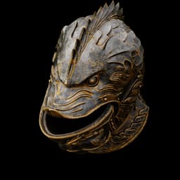 GROTESQUE MASK VISOR HELMET life size – early 16th century Fan Art STL 3d model