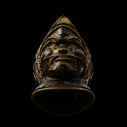 GROTESQUE MASK VISOR HELMET life size – early 16th century Fan Art STL 3d model