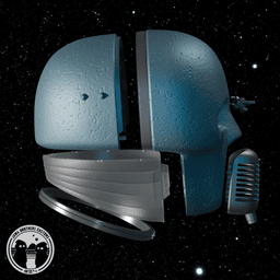 Wearable 2-1B Medical Droid Head 3d model