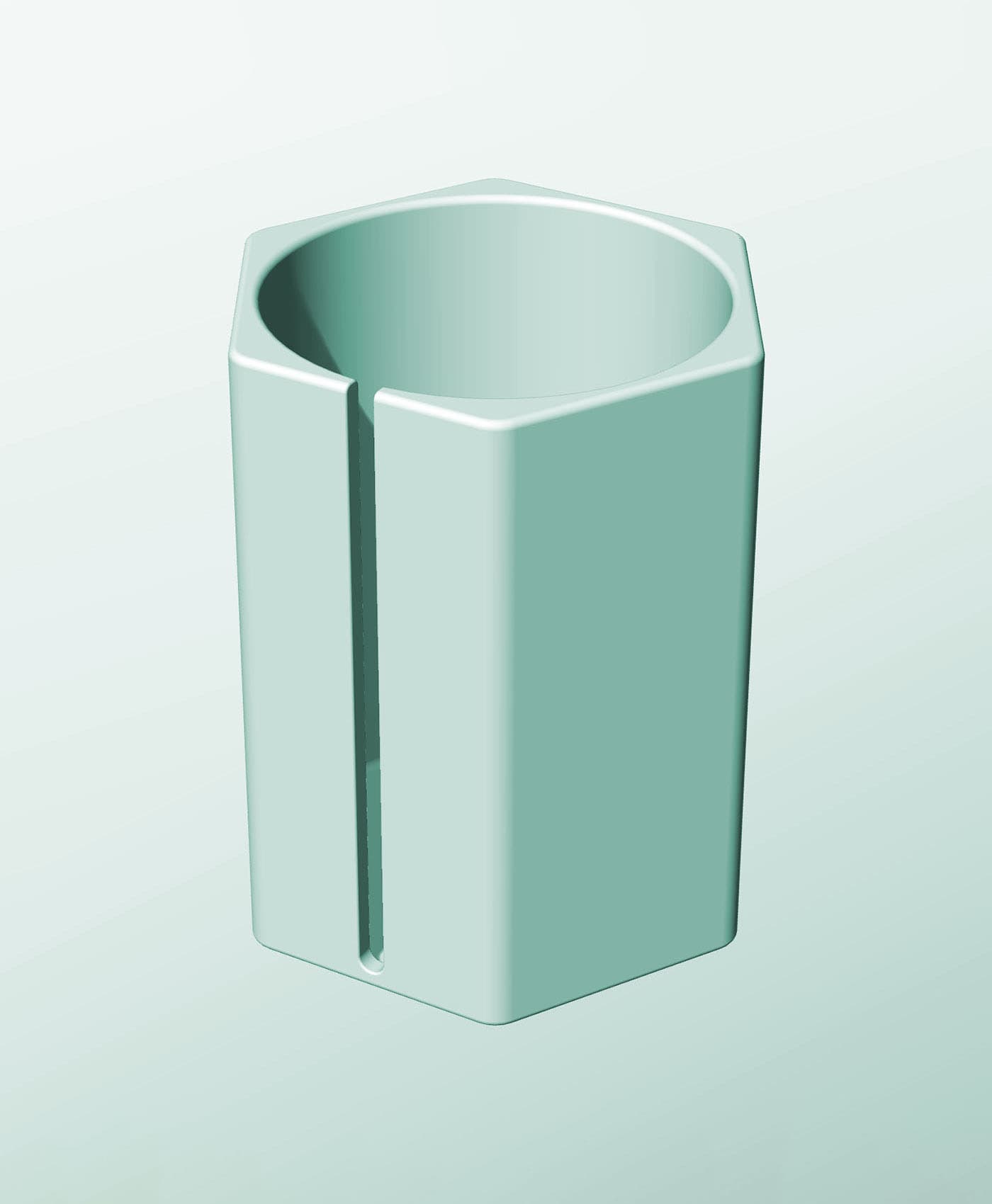 CH162-240-S Modular Stacking slotted container for home decor 3d model