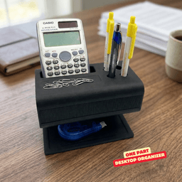 ONE PART DESKTOP ORGANIZER / MODERN OFFICE DECOR / OFFICE ESSENTIALS 3d model