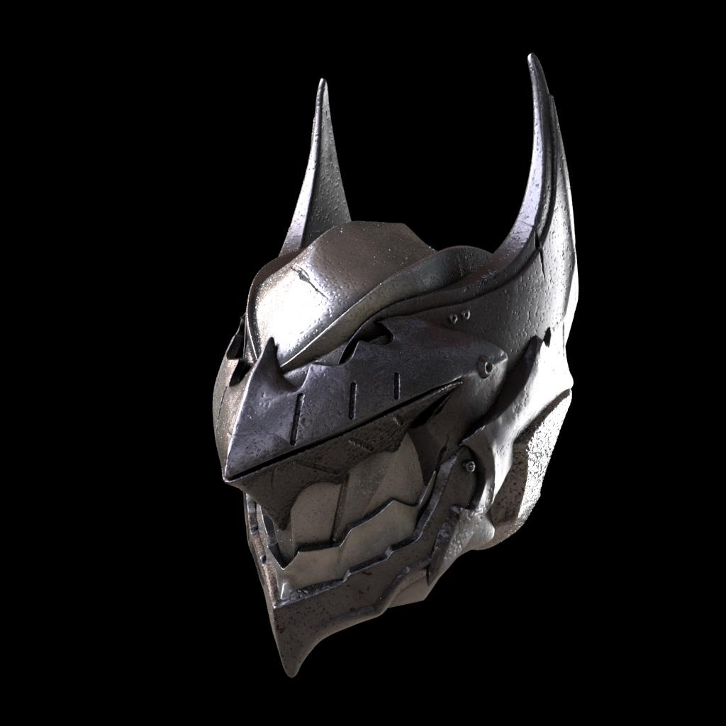 Batman Dark Steel Helmet 3d model
