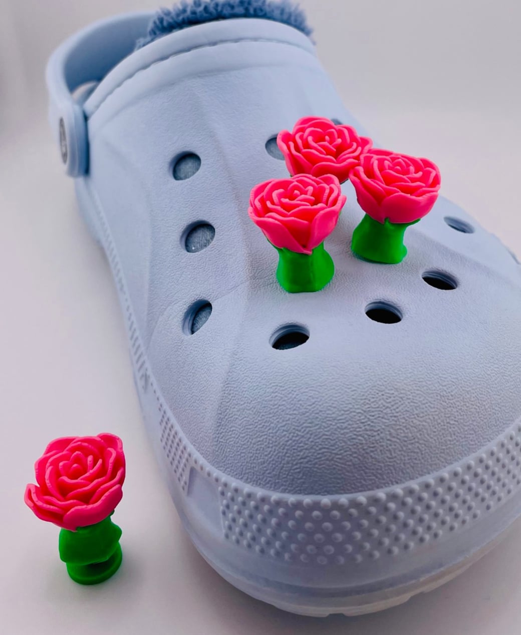 Rose Shoe Charm 3d model