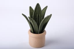 Snake Plant Decor - Potted Faux Plant Sculpture 3d model