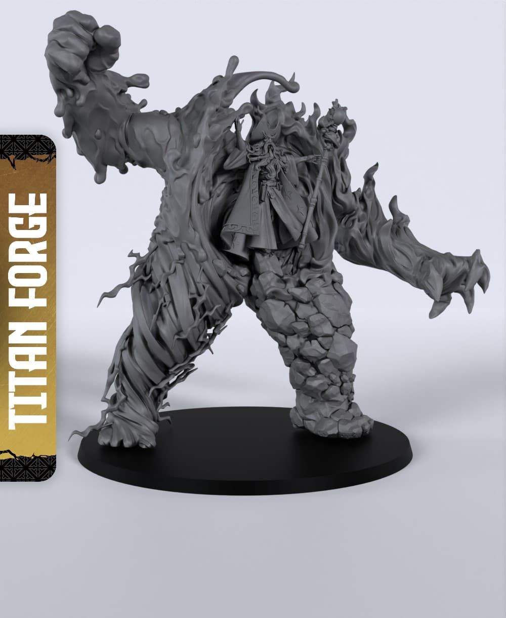Elemental Walker - With Free Dragon - 5e DnD Inspired for RPG and Wargamers 3d model