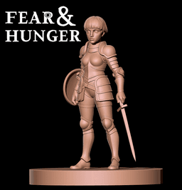 D'ARCE FEAR AND HUNGER TABLETOP D&D RPG darce miniature figurine – scale STL Fan Art 3d model