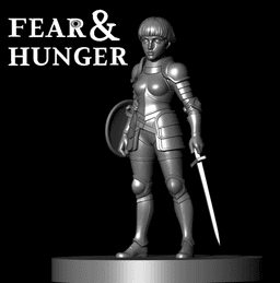 D'ARCE FEAR AND HUNGER TABLETOP D&D RPG darce miniature figurine – scale STL Fan Art 3d model