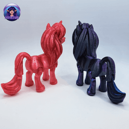 Flexy Pony and Unicorn 3d model