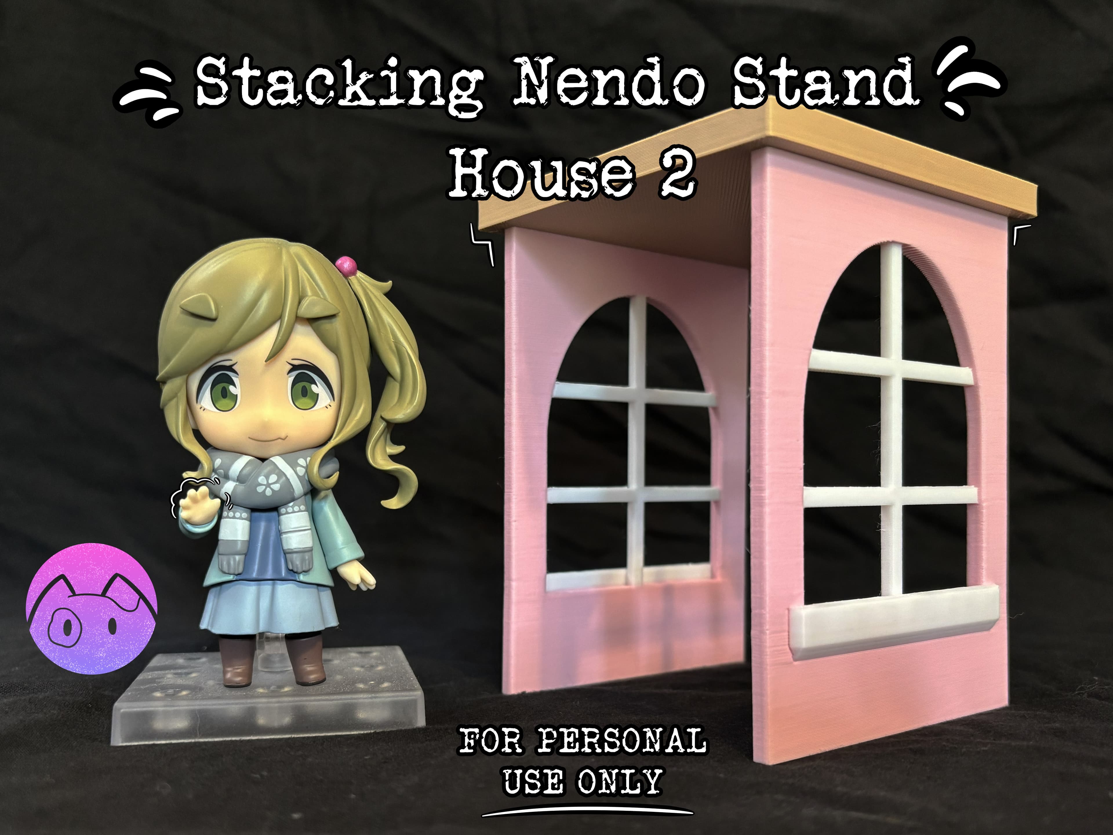 Stacking Nendo Stand - House 2 3d model