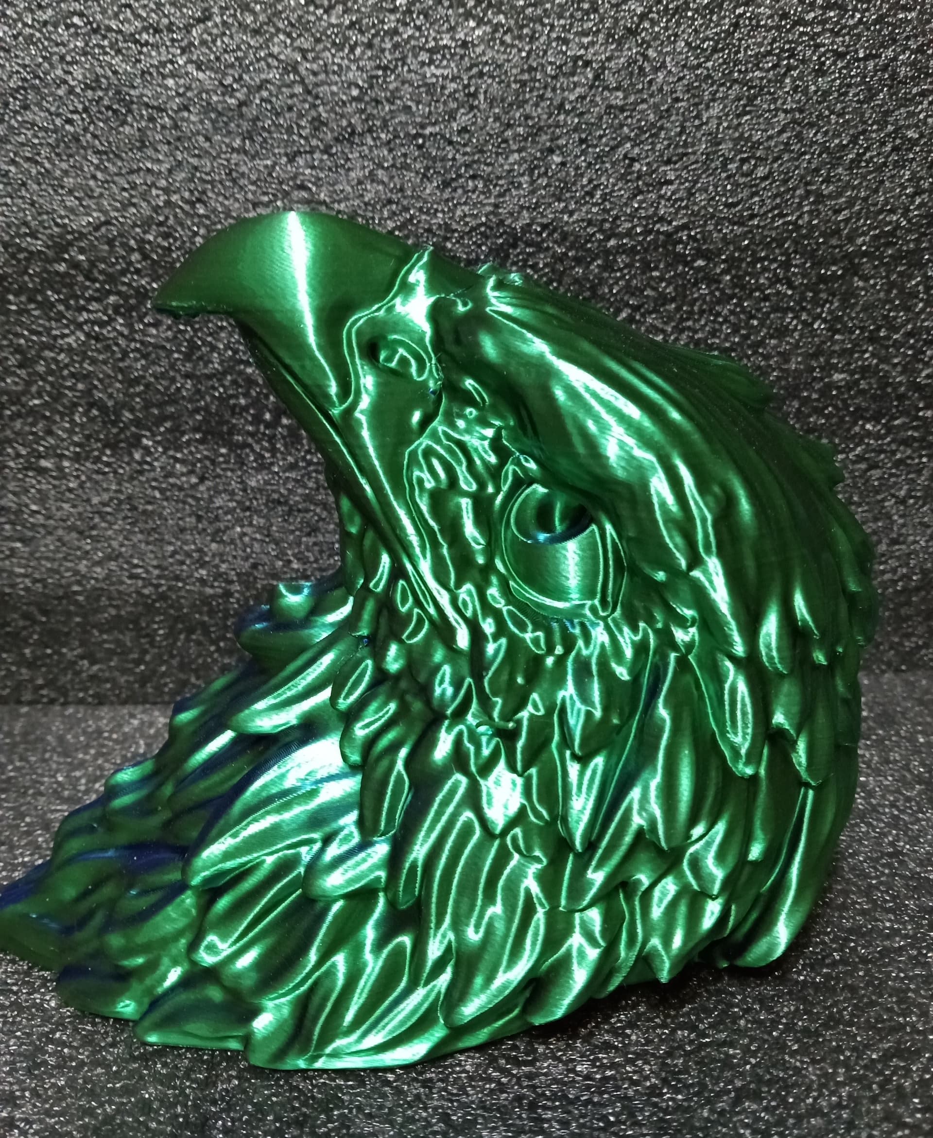 0.12 layers , matterhackers dual color silk green/blue