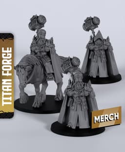 War Priest - With Free Dragon Warhammer - 5e DnD Inspired for RPG and Wargamers 3d model