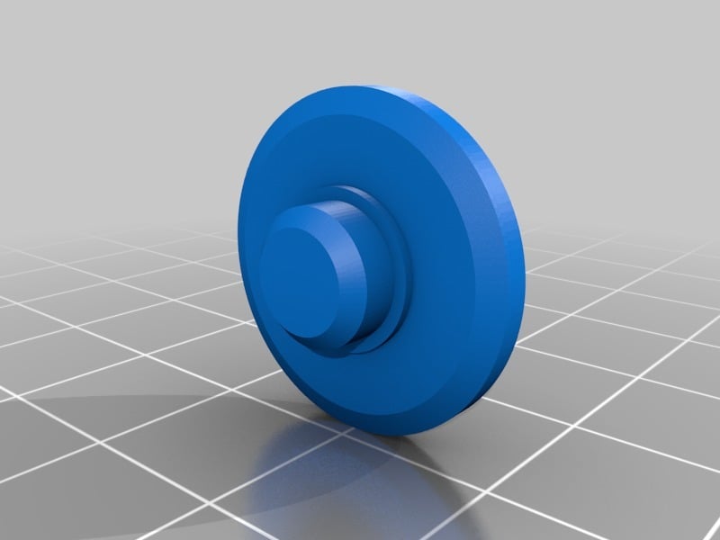 Fidget Spinner Cap with rim for grip 3d model