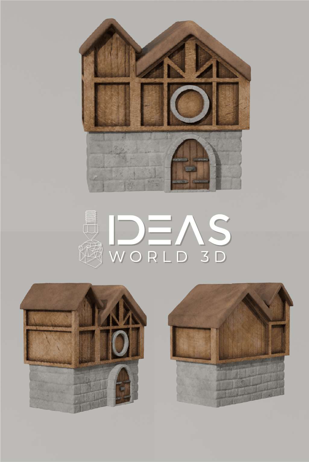 3D Printable Barn 3d model