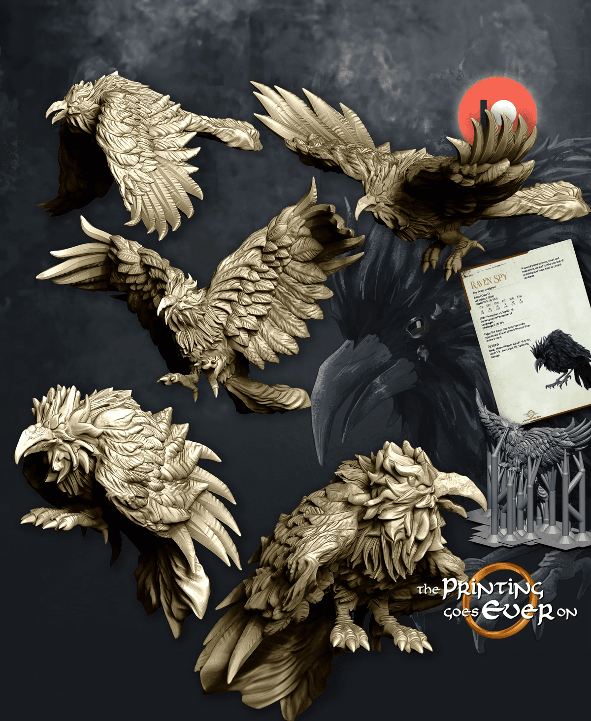 Five Raven Spies Bundle 3d model
