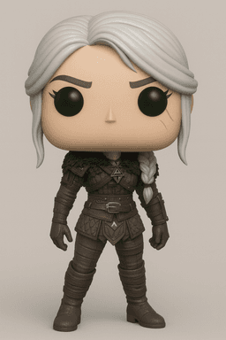 CIRI WITCHER 4 FUNKO POP STYLE – STL Fan Art Model 3d model
