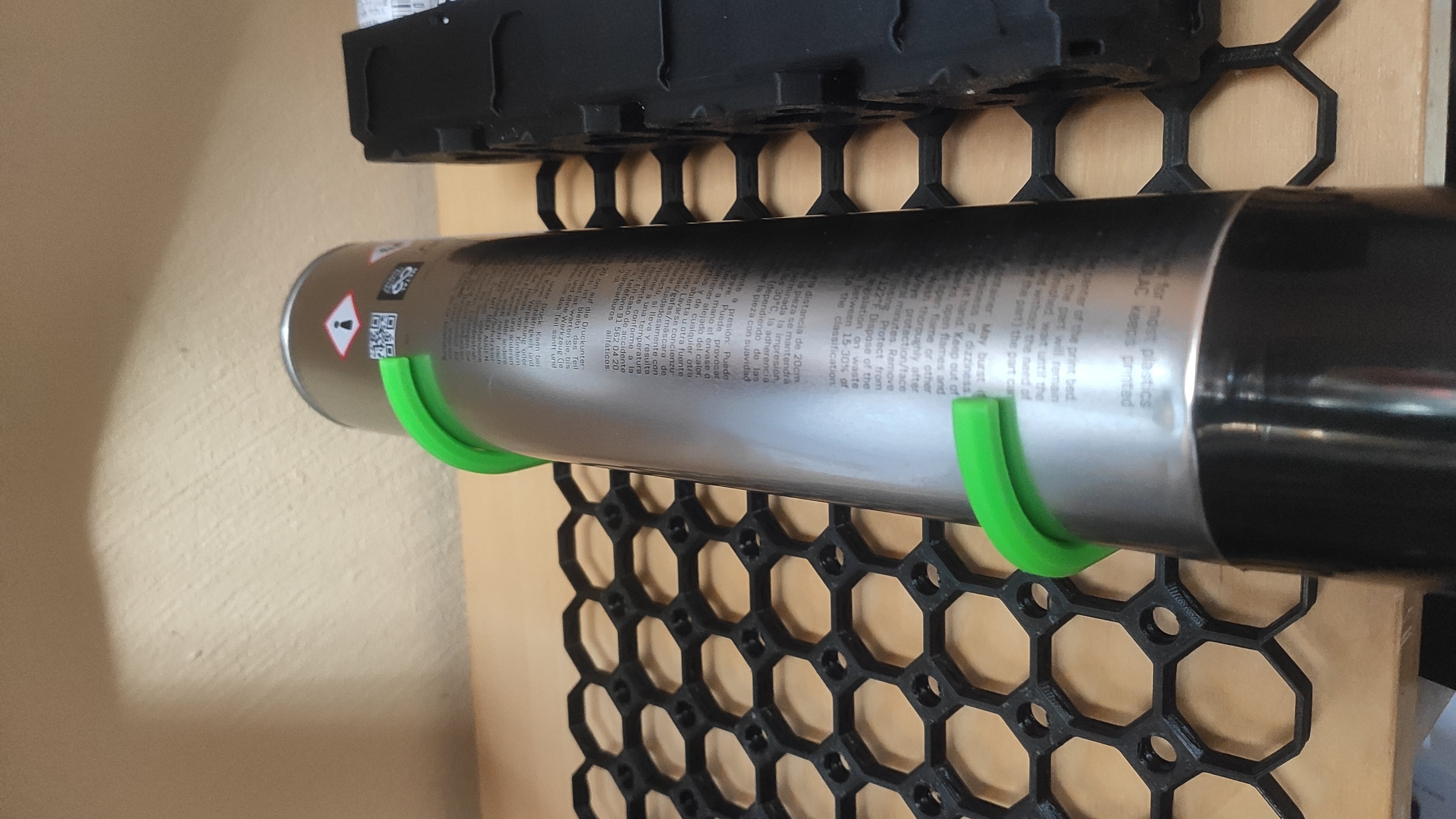 Horizontal 53mm spray can holder 3d model