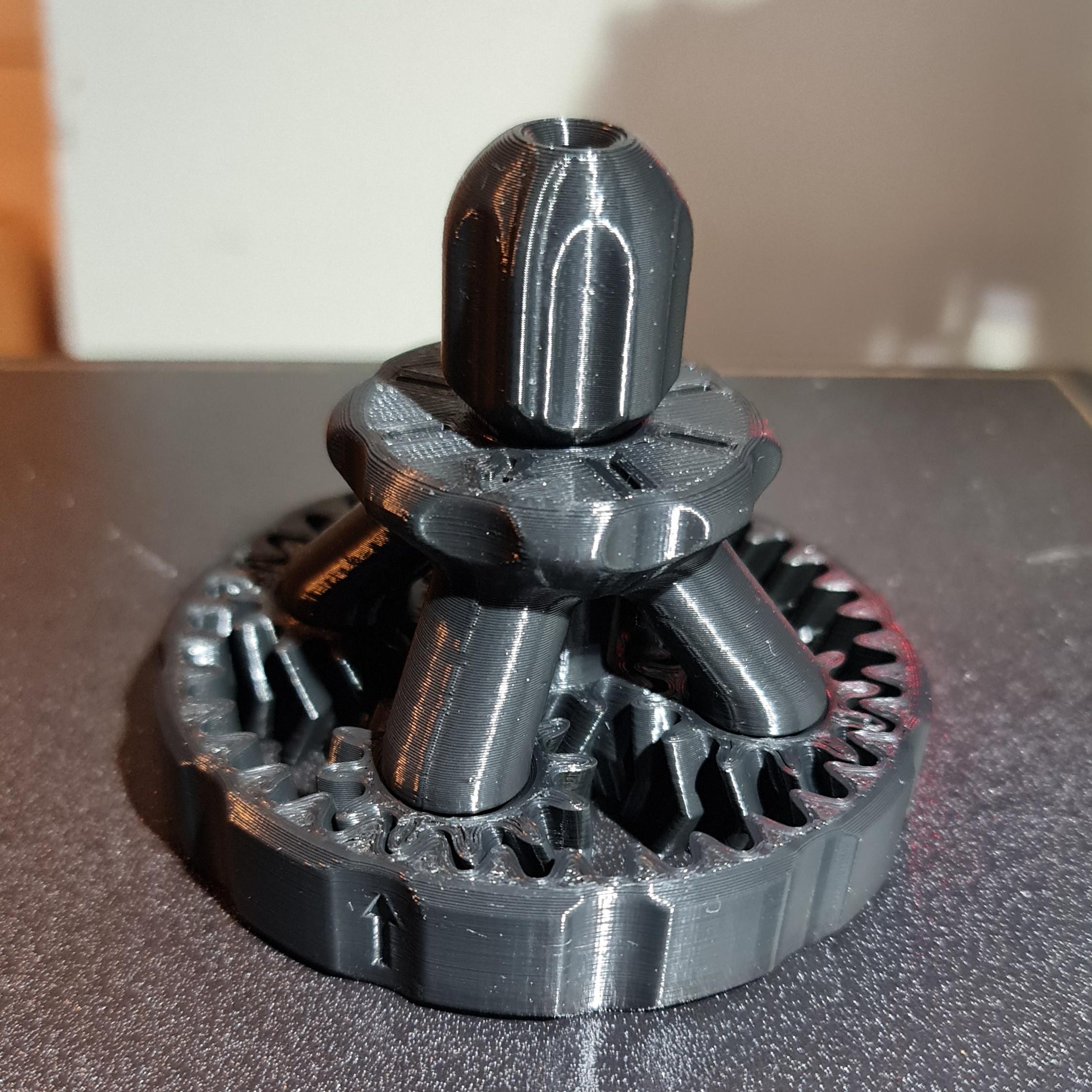 Planetary Gear Print-in-Place Demo  - Prints perfectly! Everything works right off the bed. - 3d model