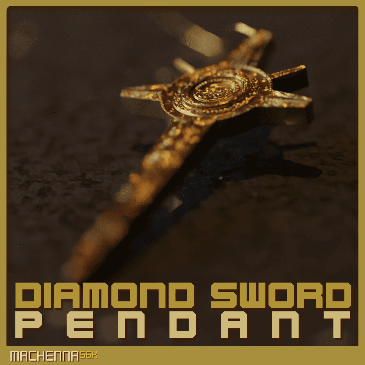 Diamond Sword Pendant | Starseige: Tribes Fan Art 3d model