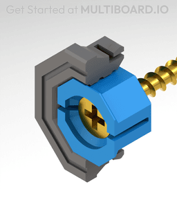 Raised Snap - Countersink Flush Mount 3d model