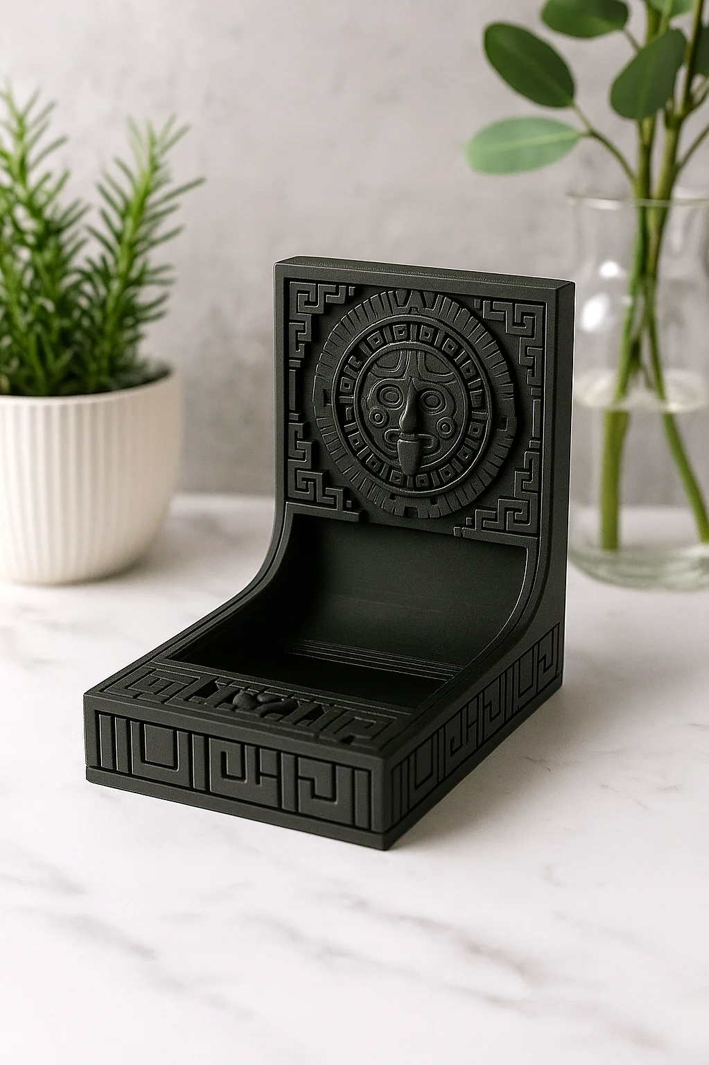 Aztec Spirit Tray – Aztec Motif Jewelry Holder 3d model