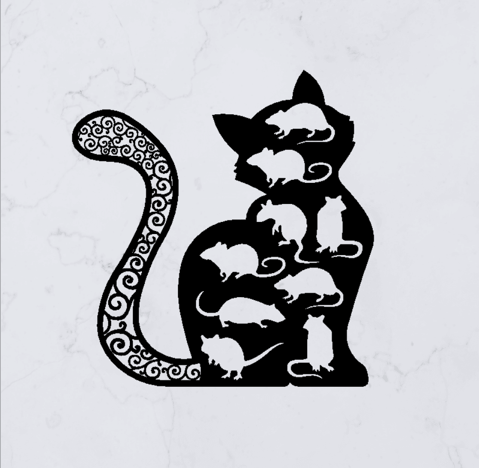 Cat Decoration 3d model