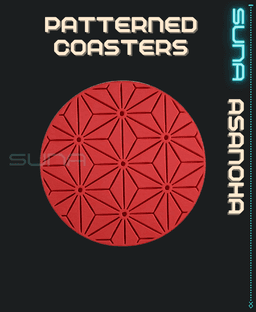 Coaster - Asanoha / Hemp Leaf 3d model