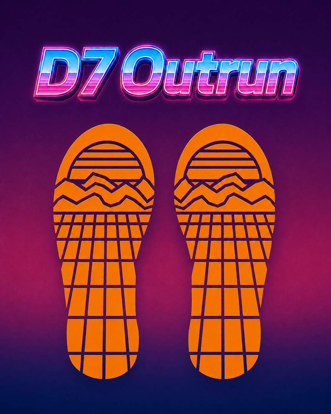 D7 Tread Outrun Tread Pattern #D7tread 3d model