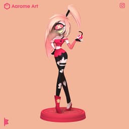 Cherry Bomb Hazbin Hotel 3d model