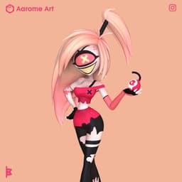 Cherry Bomb Hazbin Hotel 3d model
