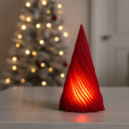 Twisted Christmas Tree | Candle Holder & Decor Set | 2 pcs Modern Spiral Holiday Trees 3d model