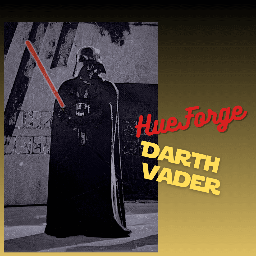 Darth Vader HueForge Photo 3d model