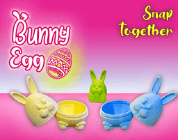 Easter Bunny Egg - SnapFit 3d model
