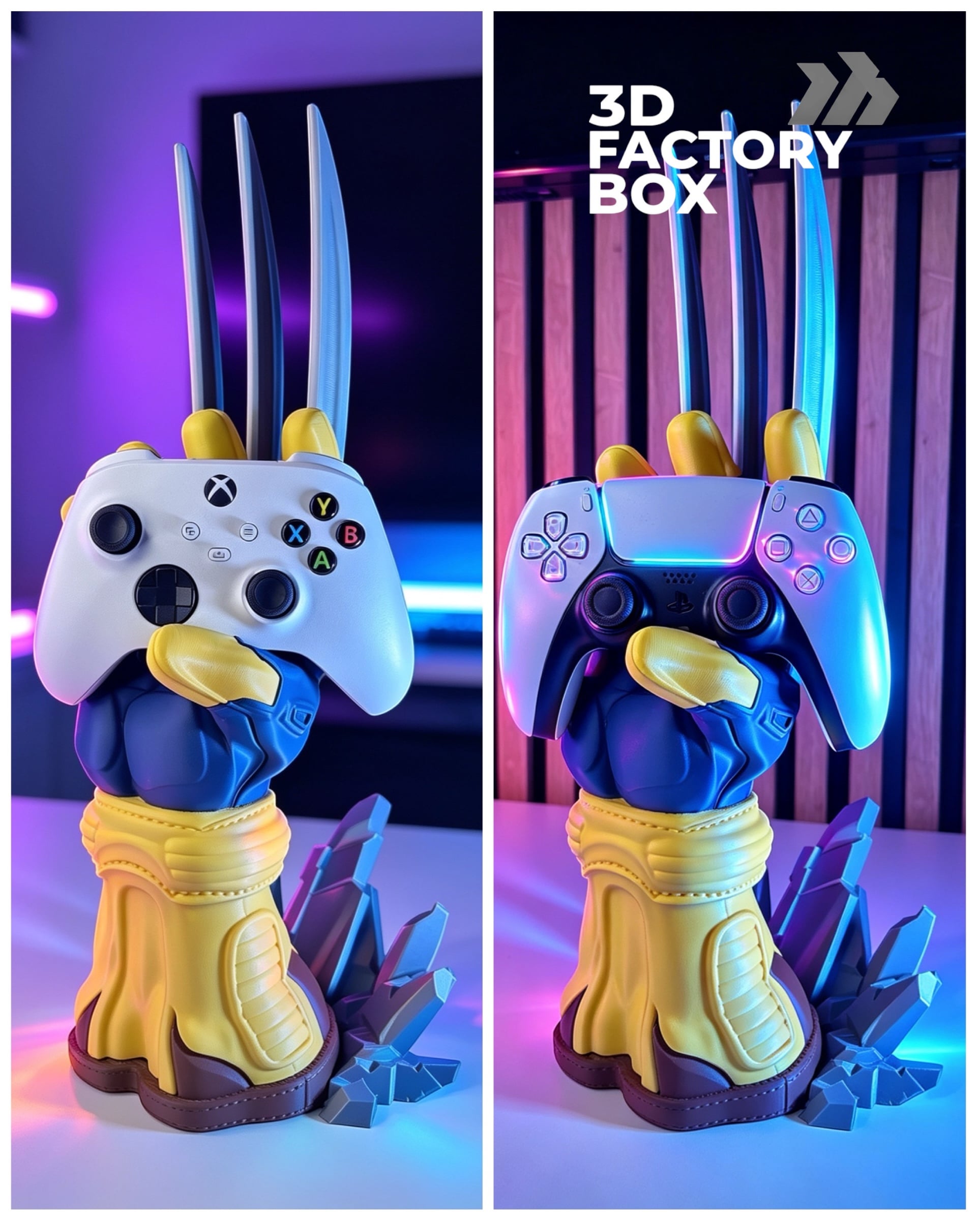 Universal Controller Stand - Inspired by Wolverine 3d model
