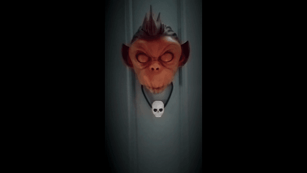 Halloween Evil Monkey Door Knocker 3d model