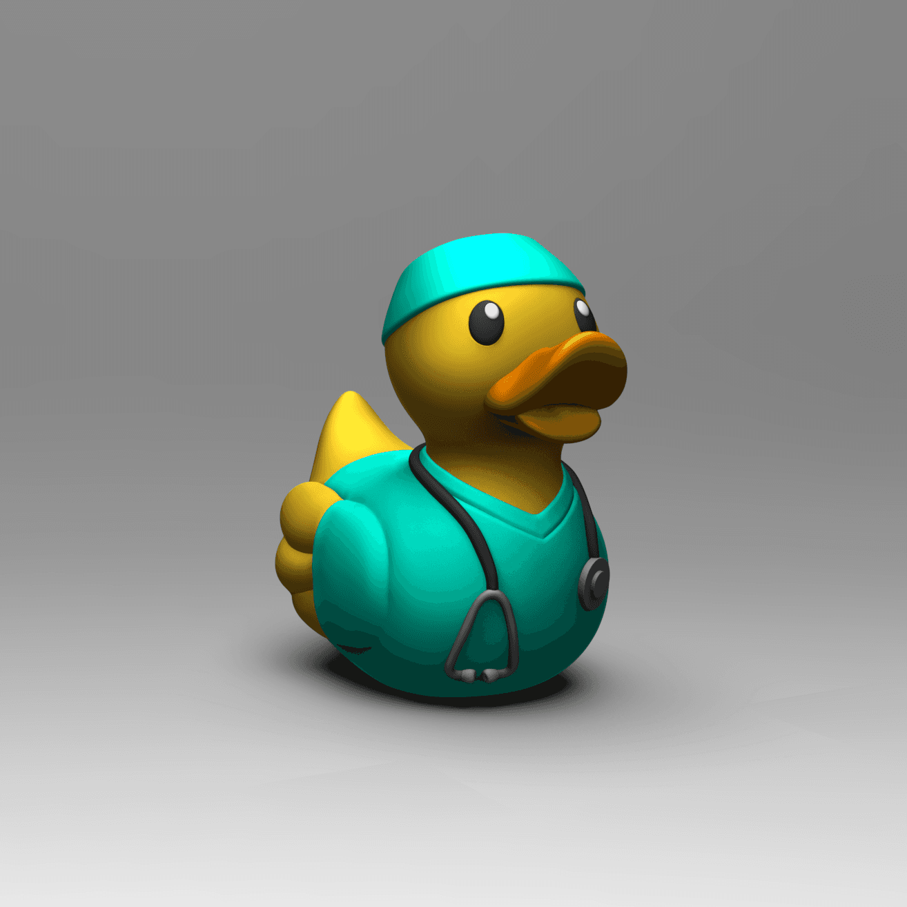 Nurse/Doctor -Rubber Duck 3d model