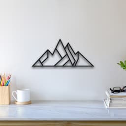 Mountain Wall Art 3d model