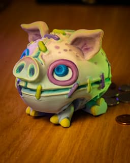 Twisty Piggy Bank - April Exclusive 3d model